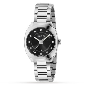 GG GG2570 Women Quartz Black Stainless Steel Watch YA142503