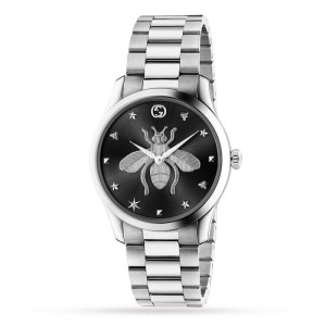 GG G-Timeless Unisex Quartz Black Stainless Steel Watch YA1264136