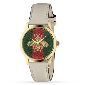 GG G-Timeless Unisex Quartz Multicoloured Leather Watch YA1264128