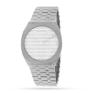 GG 25H Women Quartz Silver Stainless Steel Watch YA163402