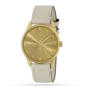 GG G-Timeless Women Automatic Champagne Leather Watch YA1264180