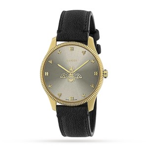 GG G-Timeless Women Quartz Silver Leather Watch YA1264181