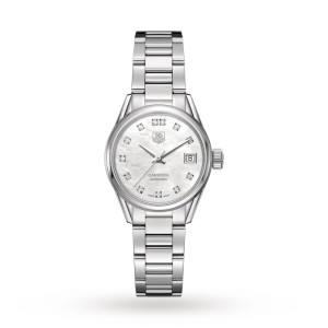 TAG Heuer Carrera Women Automatic Mother of Pearl Stainless Steel Watch WAR2414.BA0776