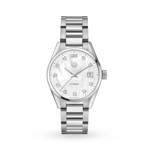 TAG Heuer Carrera Women Quartz Mother of Pearl Stainless Steel Watch WBK1318.BA0652