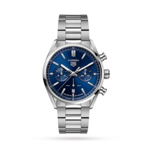 TAG Heuer Carrera Men Automatic Blue Stainless Steel Watch CBN2011.BA0642