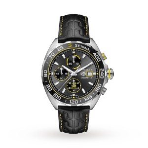 TAG Heuer Formula 1 Men Automatic Grey Leather Watch CAZ201B.FC6487