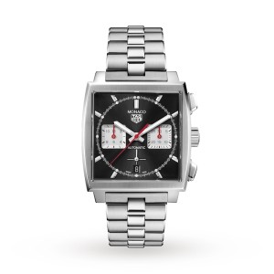 TAG Heuer Monaco Men Automatic Black Stainless Steel Watch CBL2113.BA0644