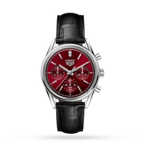 TAG Heuer Carrera Men Automatic Red Stainless Steel Watch CBK221G.FC6479