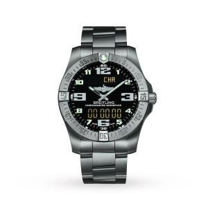 Breitling Professional Men Quartz Black Titanium Watch E79363101B1E1
