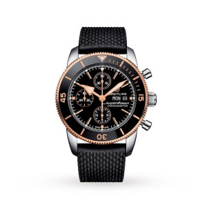 Breitling Superocean Heritage Men Automatic Black Rubber Watch U13313121B1S1