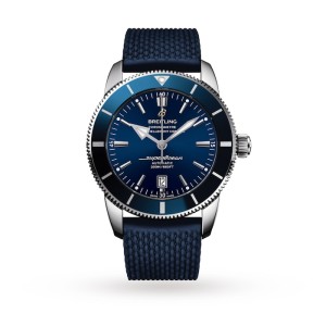 Breitling Superocean Heritage Men Automatic Blue Rubber Watch AB2020161C1S1