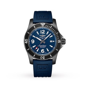 Breitling Superocean Men Automatic Blue Rubber Watch M17368D71C1S1