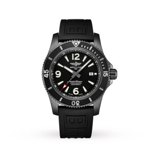 Breitling Superocean Men Automatic Black Rubber Watch M17368B71B1S1