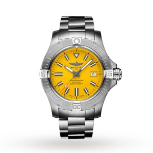 Breitling Avenger Men Automatic Yellow Stainless Steel Watch A17319101I1A1