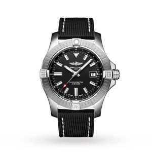 Breitling Avenger Men Automatic Black Fabric Watch A17318101B1X2
