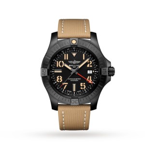 Breitling Avenger Men Automatic Black Leather Watch V32395101B1X2