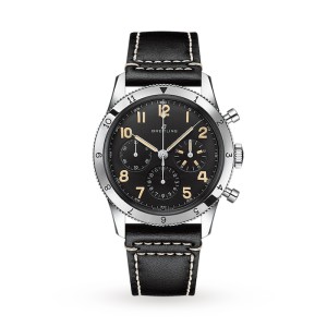 Breitling Aviator 8 Men Black Leather Watch AB0920131B1X1