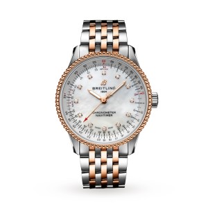 Breitling Navitimer Women Automatic Mother of Pearl Stainless Steel & Rose Gold Watch U17395211A1U1
