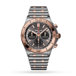 Breitling Chronomat Men Automatic Grey Bicoloured Watch UB0134101B1U1