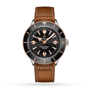 Breitling Superocean Heritage 57 Men Automatic Black Leather Watch U10370121B1X1