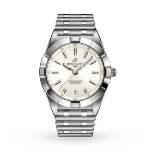Breitling Chronomat Women Quartz Silver Stainless Steel Watch A77310101A2A1