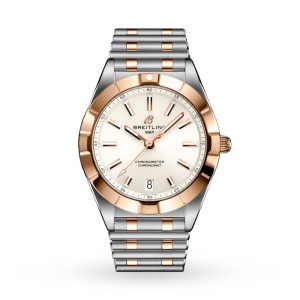 Breitling Chronomat Women Quartz Silver Stainless Steel Watch U77310101A1U1