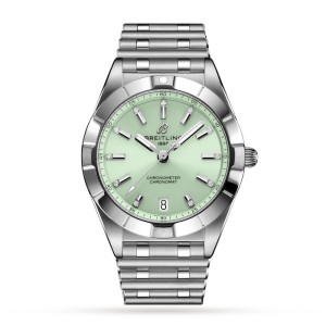 Breitling Chronomat Women Quartz Green Stainless Steel Watch A77310101L1A1