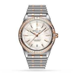 Breitling Chronomat Women Automatic Mother of Pearl Stainless Steel & 18ct Rose Gold Watch U10380591A2U1