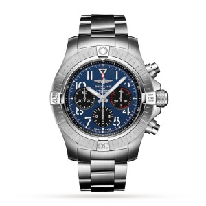 Breitling Avenger Men Automatic Blue Stainless Steel Watch AB01821A1C1A1
