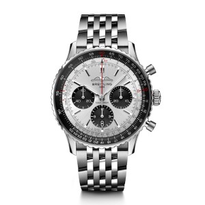 Breitling Navitimer Men Automatic Silver Stainless Steel Watch AB0138241G1A1