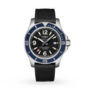 Breitling Superocean Men Automatic Black Rubber Watch A173678A1B1S1