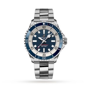 Breitling Superocean Men Automatic Blue Stainless Steel Watch A17375E71C1A1