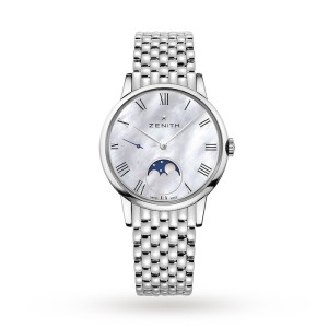 Zenith Elite Women Automatic White Stainless Steel Watch 03.2320.692/81.M2320