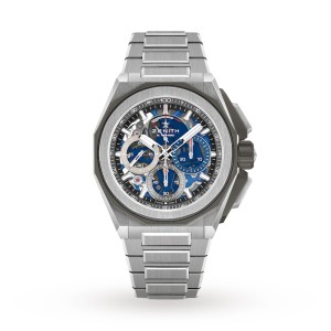 Zenith Defy Men Automatic Blue Stainless Steel Watch 95.9100.9004/01.I001