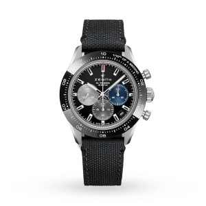 Zenith Chronomaster Men Automatic Black Rubber Watch 03.3100.3600/21.C822