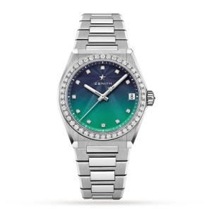 Zenith Defy Women Automatic Blue Stainless Steel Watch 16.9200.670/34.MI001