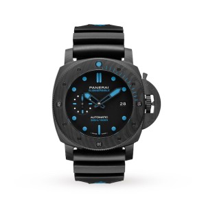 Panerai Submersible Men Automatic Black Rubber Watch PAM01616