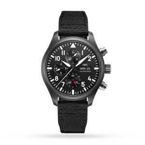 IWC Pilot Men Automatic Black Fabric Watch IW389101