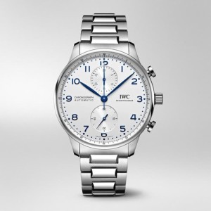 IWC Portugieser Men Automatic White Stainless Steel Watch IW371617
