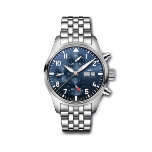 IWC Pilot Men Automatic Blue Stainless Steel Watch IW388102