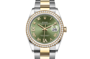 Rolex Datejust 36 Oyster 36 mm Oystersteel yellow gold and diamonds 126283RBR