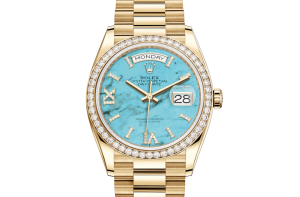 Rolex Day-Date 36 Oyster 36 mm yellow gold and diamonds 128348RBR