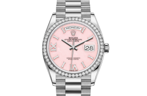 Rolex Day-Date 36 Oyster 36 mm white gold and diamonds 128349RBR