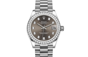 Rolex Datejust 31 Oyster 31 mm white gold and diamonds 278289RBR