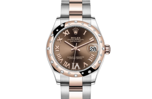 Rolex Datejust 31 Oyster 31 mm Oystersteel Everose gold and diamonds 278341RBR